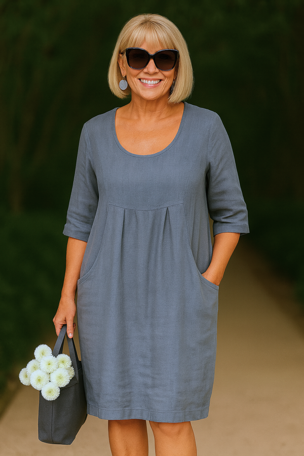 Lili™ | Everyday Linen Dress with Pockets