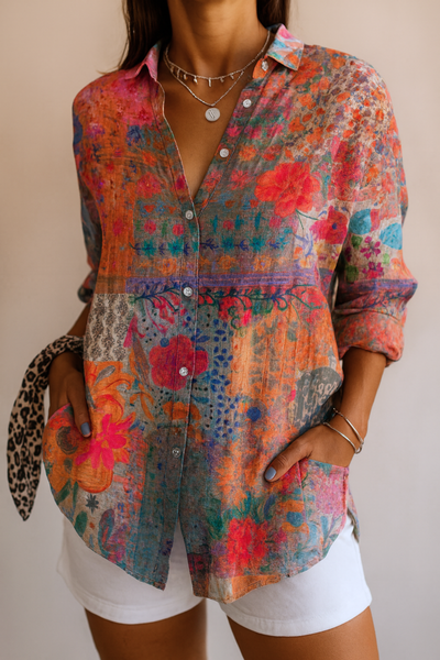 Astrid™  | Colorful Pattern Blouse