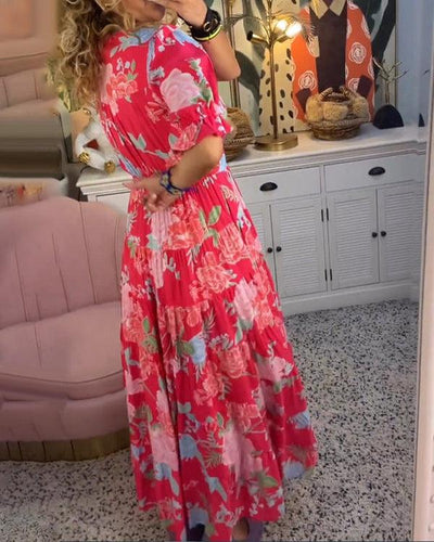 Floriana™ | Vibrant Floral Dress