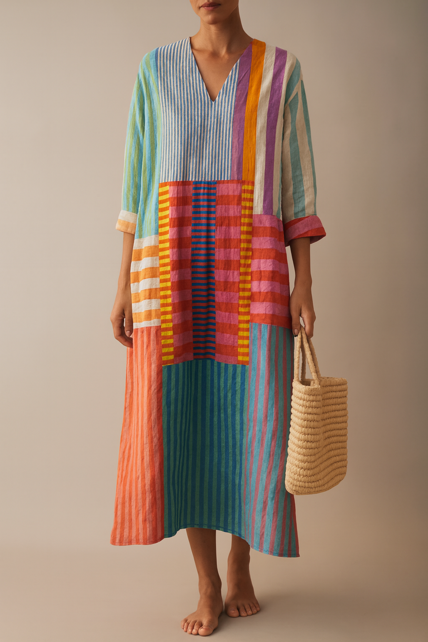 Naomi™ | Color Block Breeze Maxi Dress
