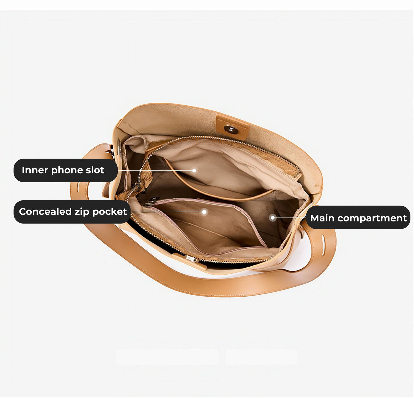 Marie™ | Genuine Leather Crossbody & Shoulder Oversized Bucket Bag