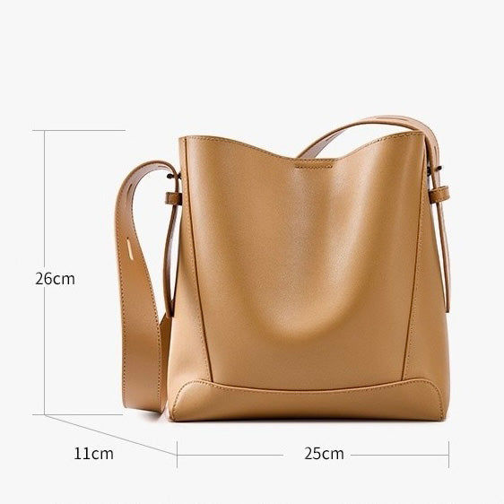 Marie™ | Genuine Leather Crossbody & Shoulder Oversized Bucket Bag