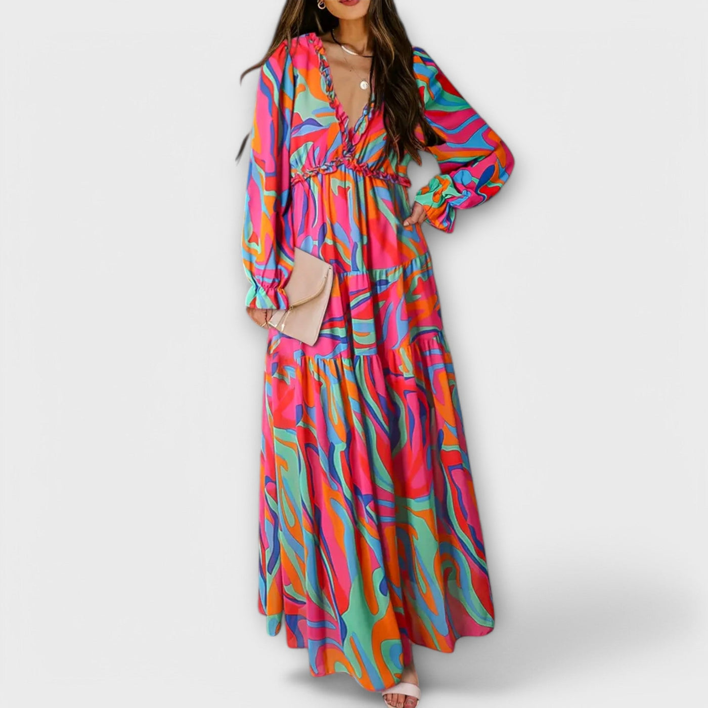 Helen™ | Elegant Floral Maxi Dress