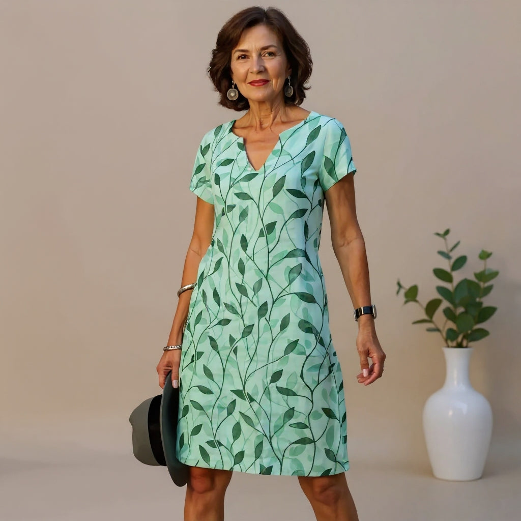 Caity™ | Casual Printed Dress