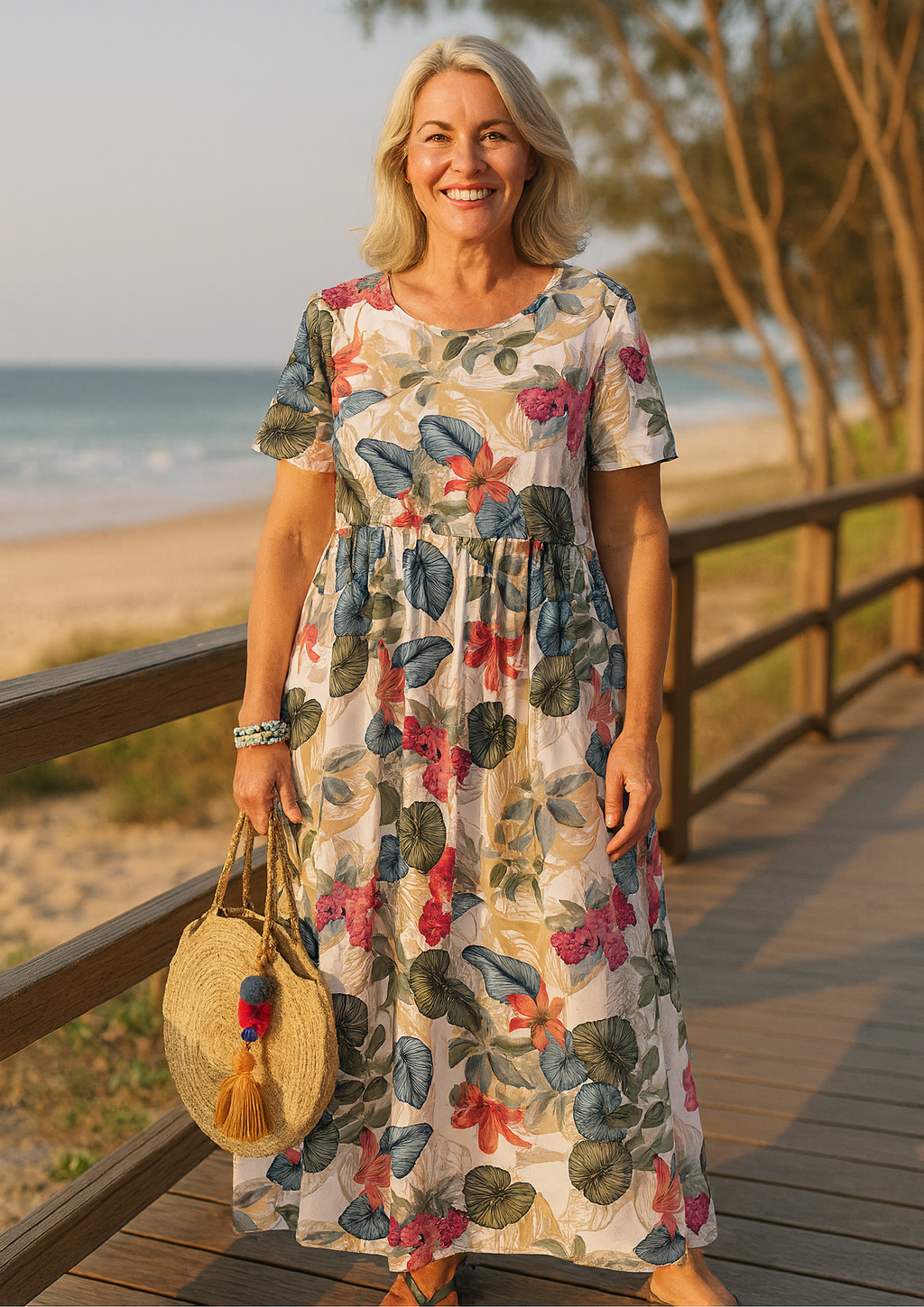 Malia™ | Breezy Floral Maxi Dress