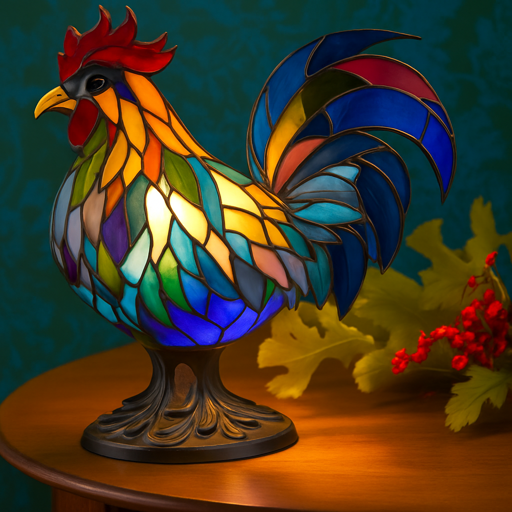 Julia™ | Colorful Rooster Light