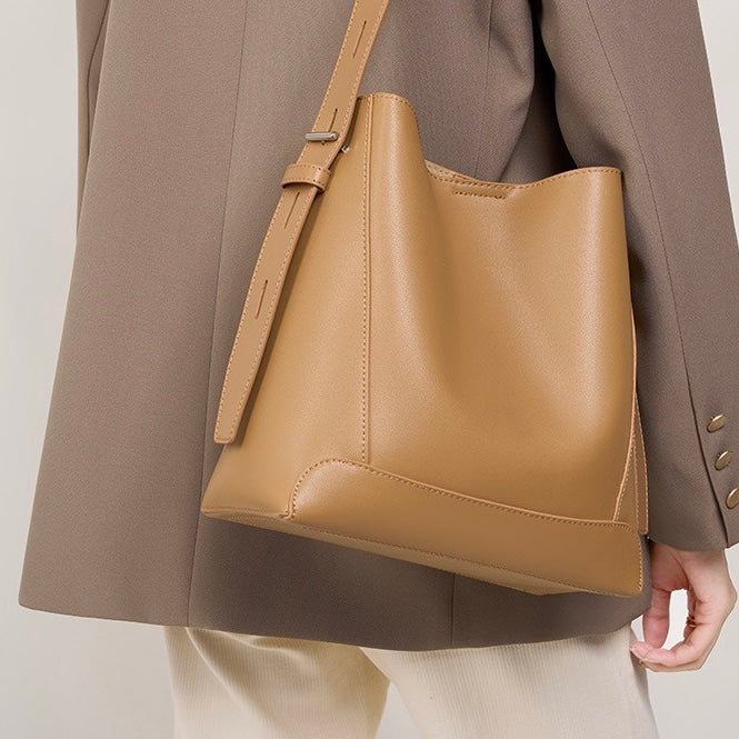 Marie™ | Genuine Leather Crossbody & Shoulder Oversized Bucket Bag
