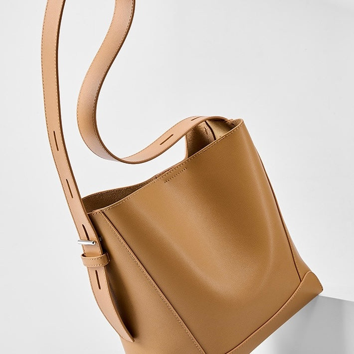 Marie™ | Genuine Leather Crossbody & Shoulder Oversized Bucket Bag