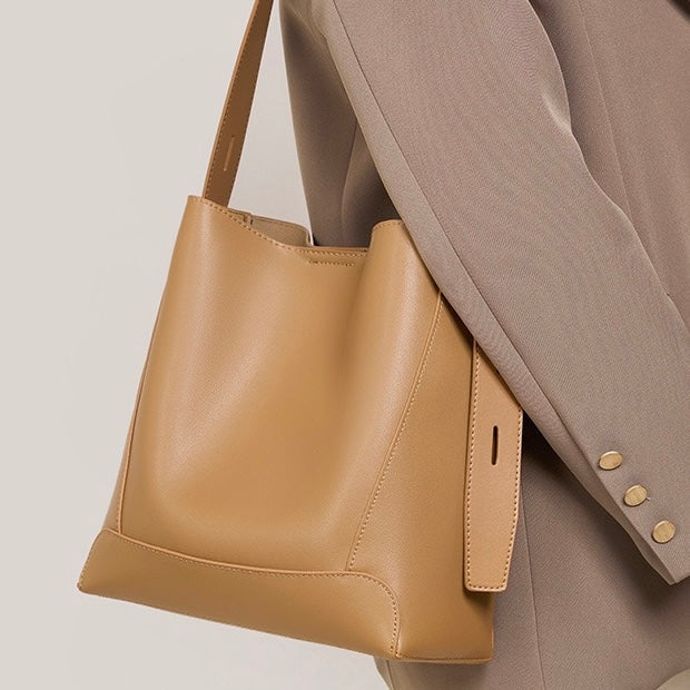 Marie™ | Genuine Leather Crossbody & Shoulder Oversized Bucket Bag