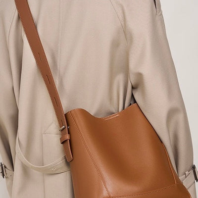 Marie™ | Genuine Leather Crossbody & Shoulder Oversized Bucket Bag