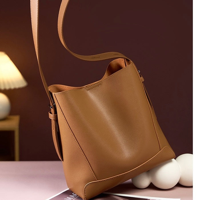 Marie™ | Genuine Leather Crossbody & Shoulder Oversized Bucket Bag
