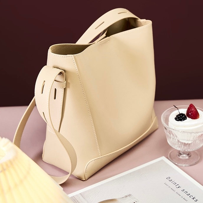 Marie™ | Genuine Leather Crossbody & Shoulder Oversized Bucket Bag