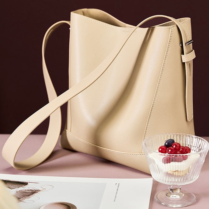 Marie™ | Genuine Leather Crossbody & Shoulder Oversized Bucket Bag