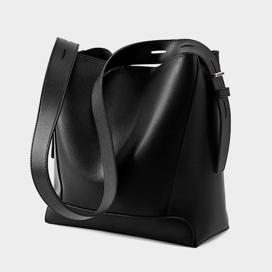 Marie™ | Genuine Leather Crossbody & Shoulder Oversized Bucket Bag