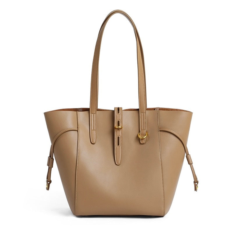 Anna™ | Genuine Leather Vintage Lock Buckle Tote Bag