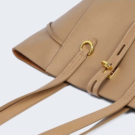 Anna™ | Genuine Leather Vintage Lock Buckle Tote Bag