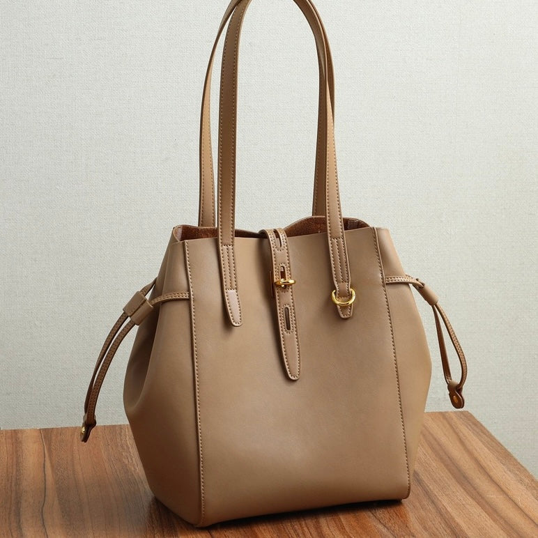 Anna™ | Genuine Leather Vintage Lock Buckle Tote Bag