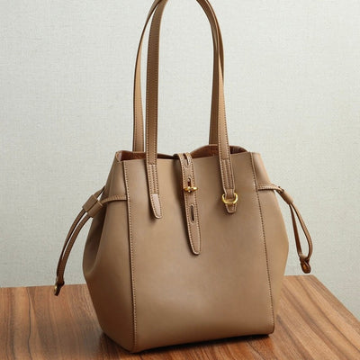 Anna™ | Genuine Leather Vintage Lock Buckle Tote Bag