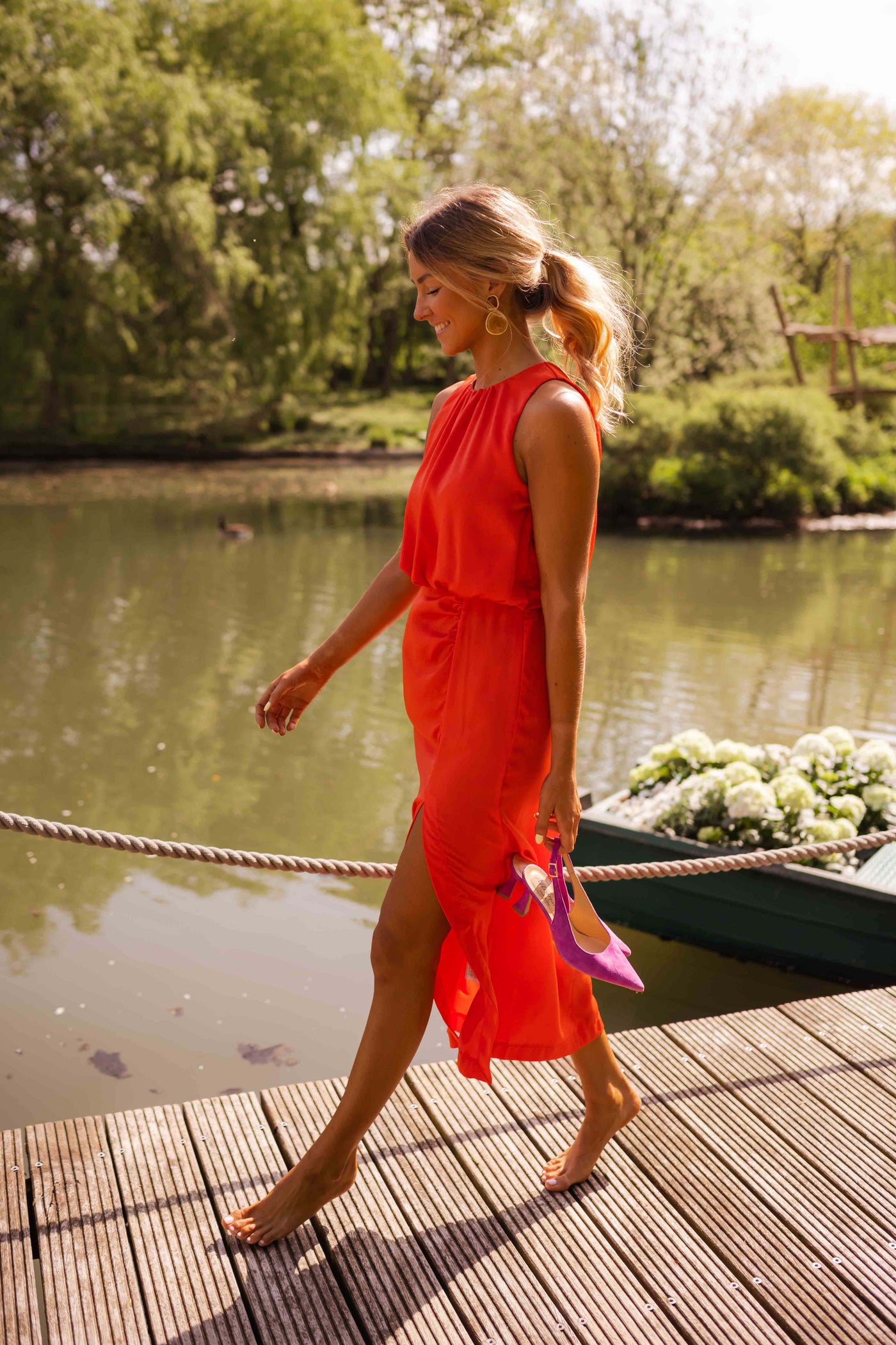 Leonie™ - Flowing Midi Dress