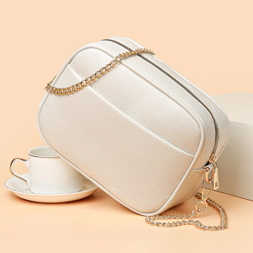 Zara™ | Refined Leather Shoulder Bag