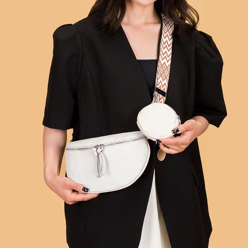 Hayley™ | Refined Leather Shoulder Bag