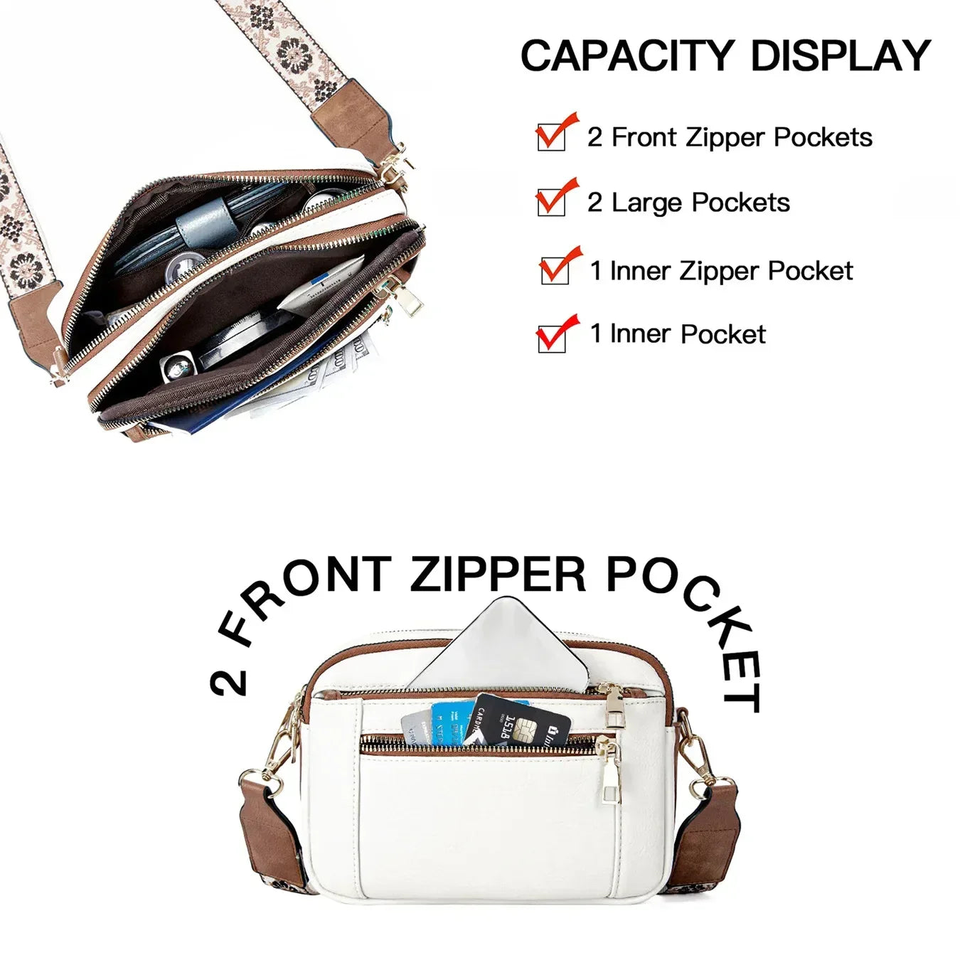 Edith™ | Refined Leather Shoulder Bag