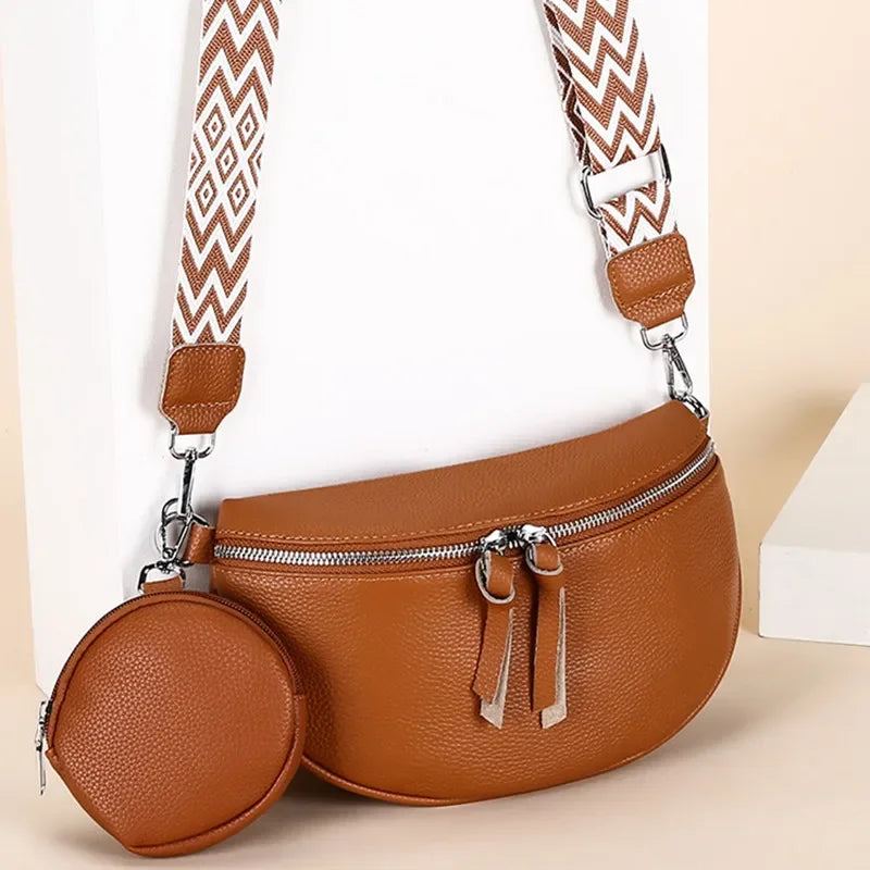 Hayley™ | Refined Leather Shoulder Bag