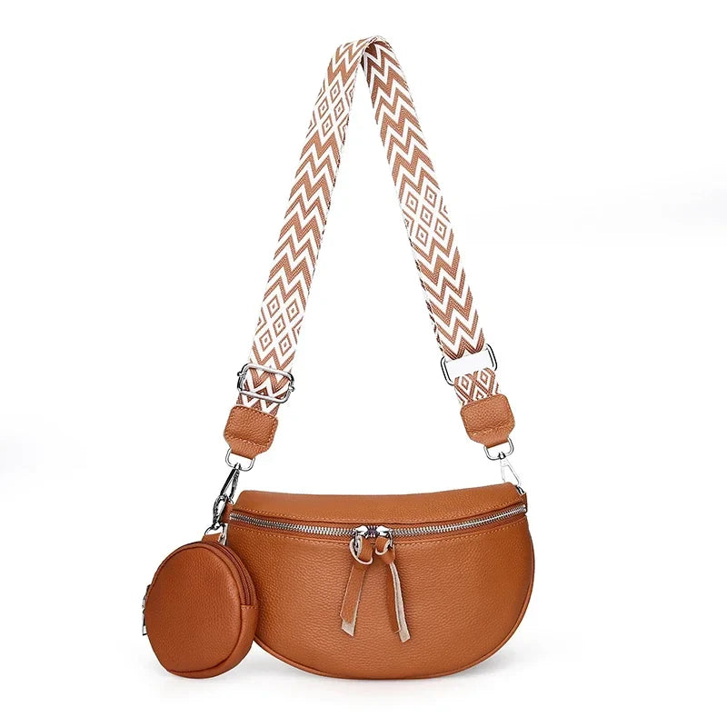 Hayley™ | Refined Leather Shoulder Bag