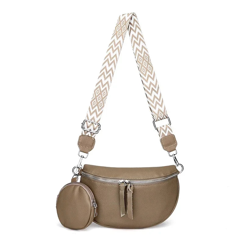 Hayley™ | Refined Leather Shoulder Bag