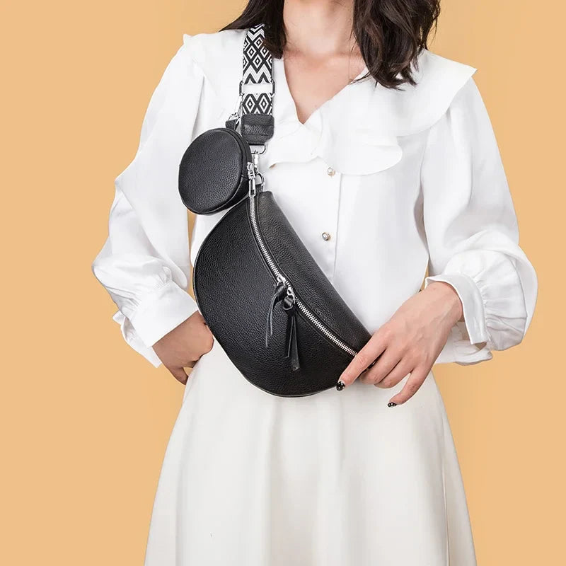 Hayley™ | Refined Leather Shoulder Bag