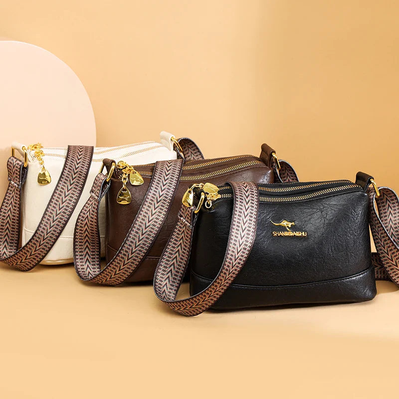 Addison™ | Refined Leather Shoulder Bag