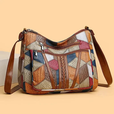 Elisa™ | Mosaic Leather Handbag