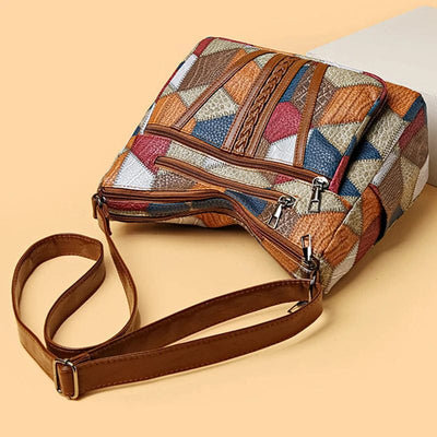 Elisa™ | Mosaic Leather Handbag