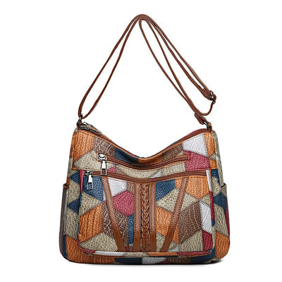 Elisa™ | Mosaic Leather Handbag