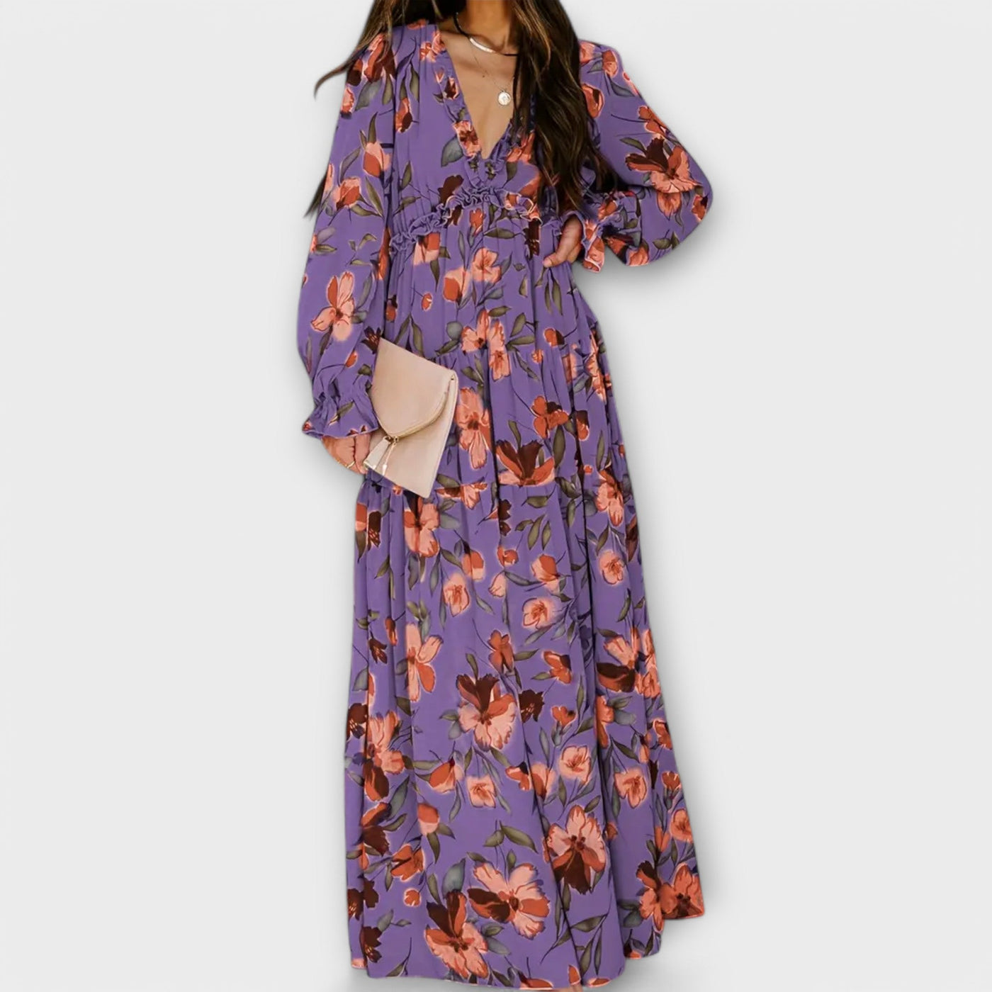 Helen™ | Elegant Floral Maxi Dress