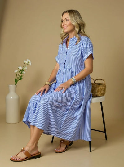 Cassie™ | Fashionable Striped Dress