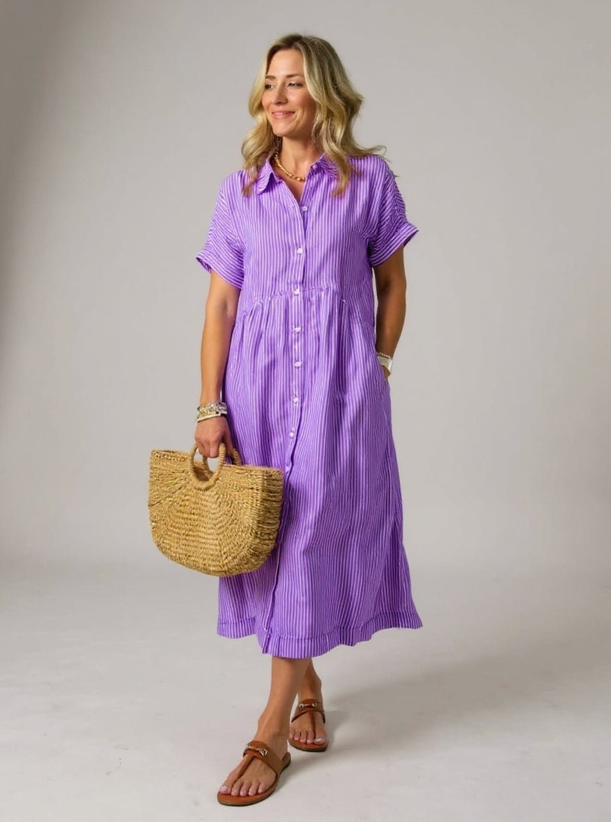 Cassie™ | Fashionable Striped Dress