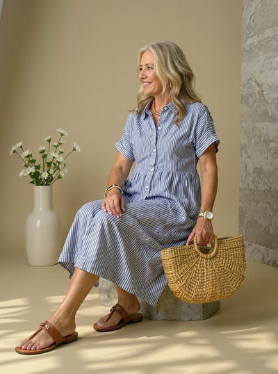 Cassie™ | Fashionable Striped Dress