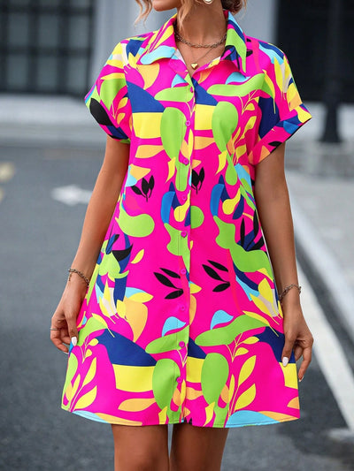 Tiana™ | Printed Button Down Dress