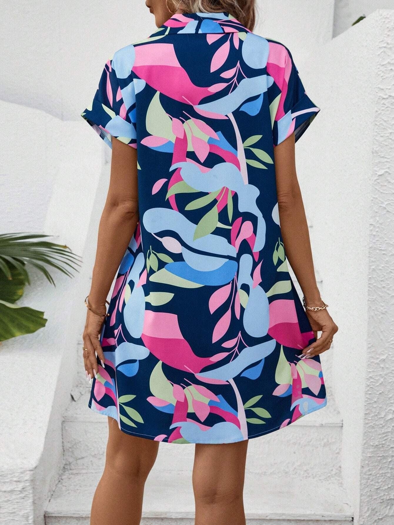Tiana™ | Printed Button Down Dress