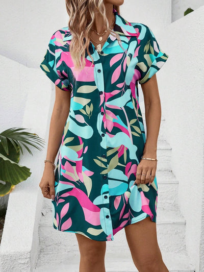 Tiana™ | Printed Button Down Dress
