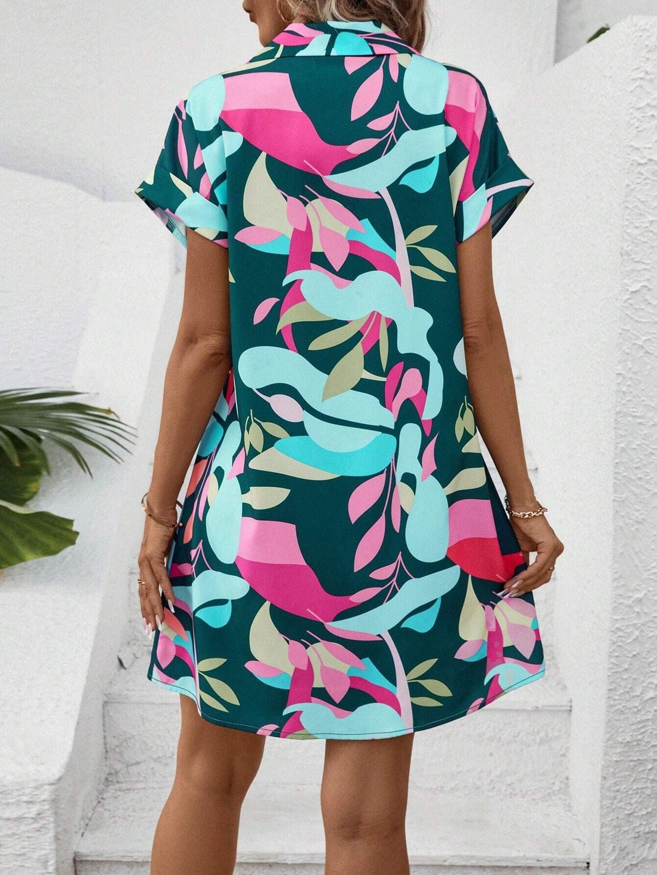 Tiana™ | Printed Button Down Dress
