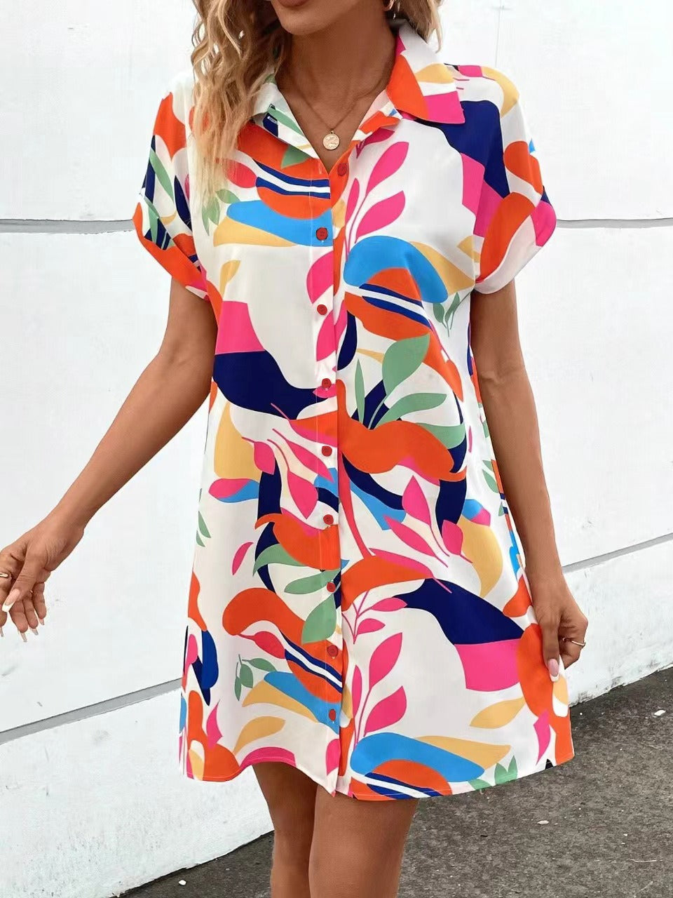 Tiana™ | Printed Button Down Dress